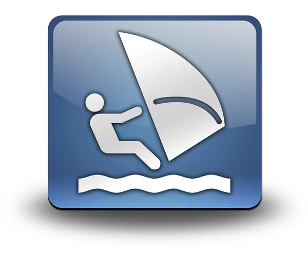 Icon, Button, Pictogram Windsurfing — Stock Photo, Image