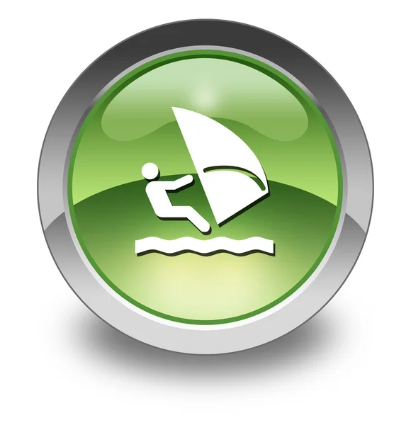 Ikona, przycisk, piktogram windsurfingu — Zdjęcie stockowe