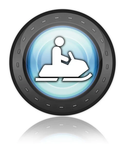 Icon, Button, Pictogram Snowmobiles — Stock Photo, Image