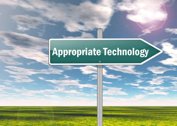 Signpost Appropriate Technology — Stock Photo, Image