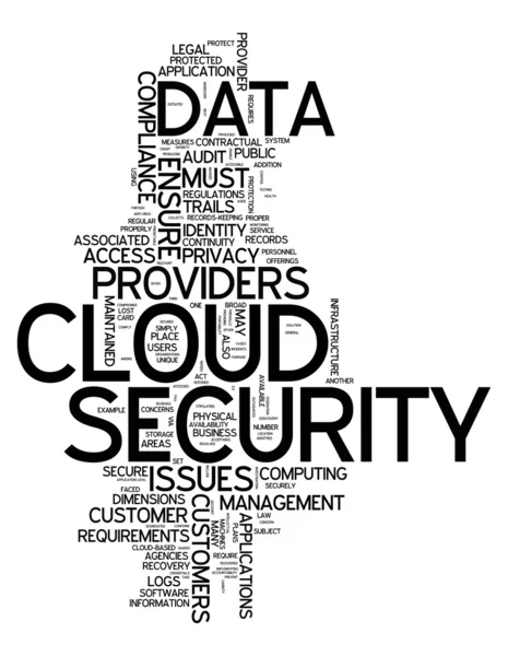 Word Cloud Cloud Security — Stock Photo, Image