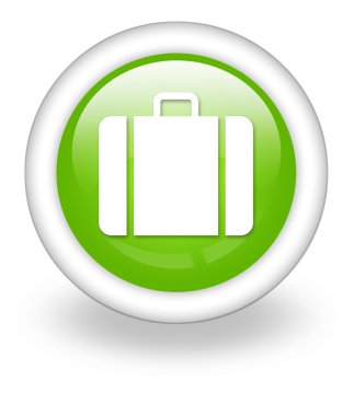 simge, düğme, piktogram Bagaj