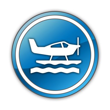 Simge, düğme, piktogram deniz uçağı