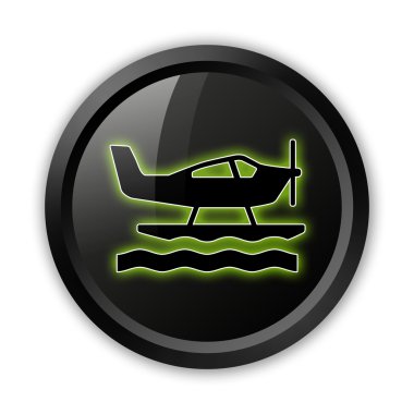 Simge, düğme, piktogram deniz uçağı