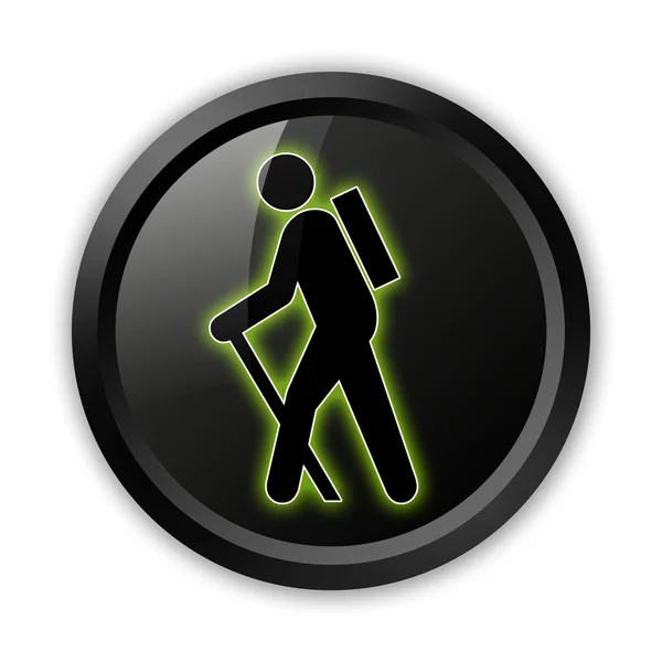 Icon, Button, Pictogram Hiking — Stock Photo, Image