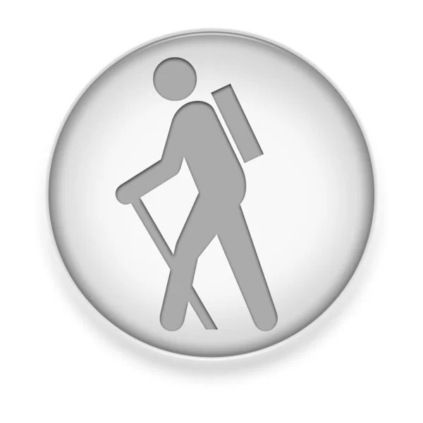 Icon, Button, Pictogram Hiking — Stock Photo, Image