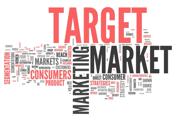 Word Cloud Target Market — Stock Photo, Image