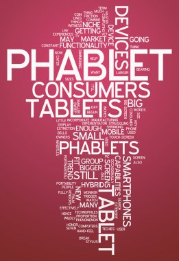 Kelime bulutu Phablet
