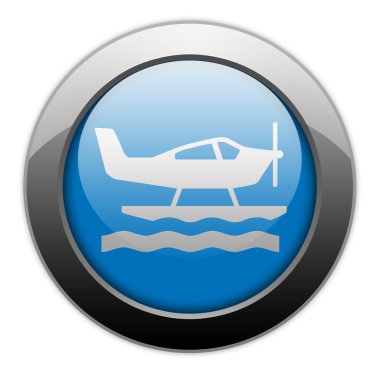 Simge, düğme, piktogram deniz uçağı