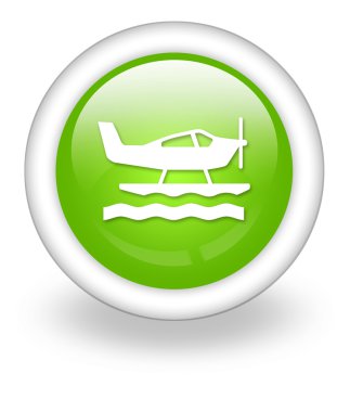 Simge, düğme, piktogram deniz uçağı
