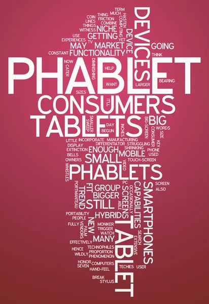 Kelime bulutu Phablet