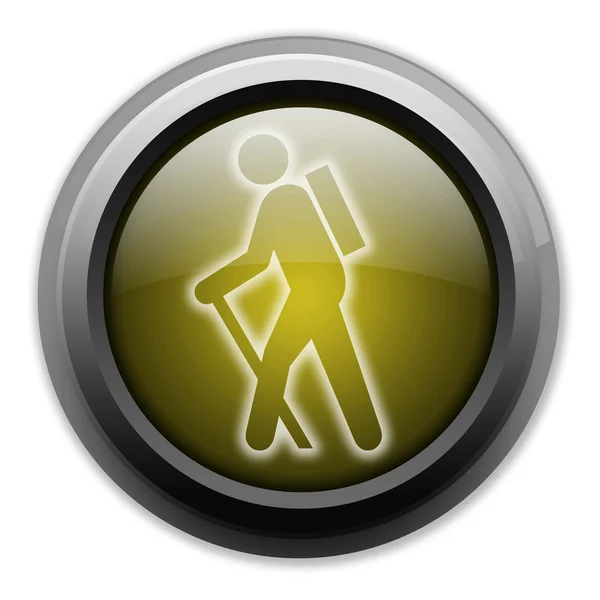 Icon, Button, Pictogram Hiking — Stock Photo, Image