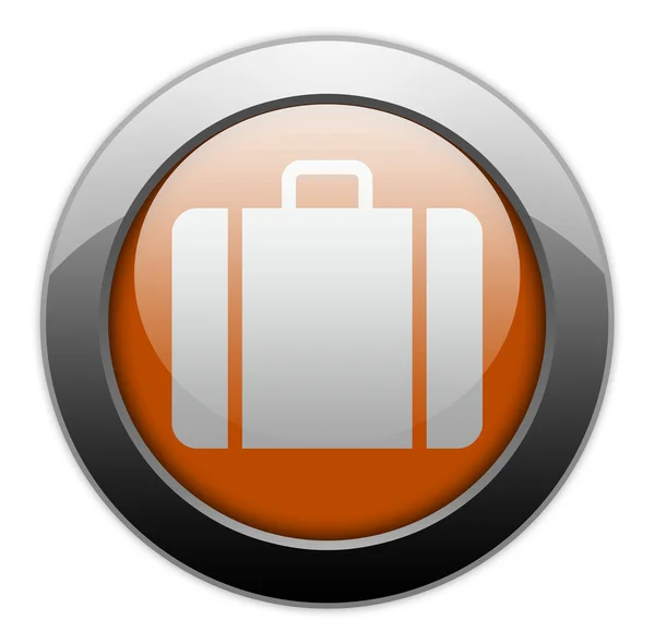 Ikona przycisku, piktogram bagażu — Zdjęcie stockowe