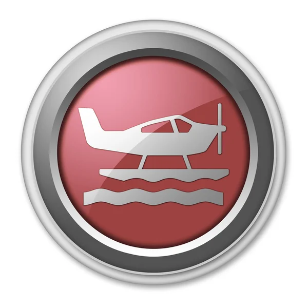 Ikon, knapp, piktogram sjöflygplan — Stockfoto