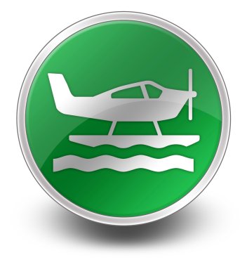 Simge, düğme, piktogram deniz uçağı