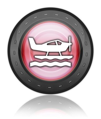 Simge, düğme, piktogram deniz uçağı