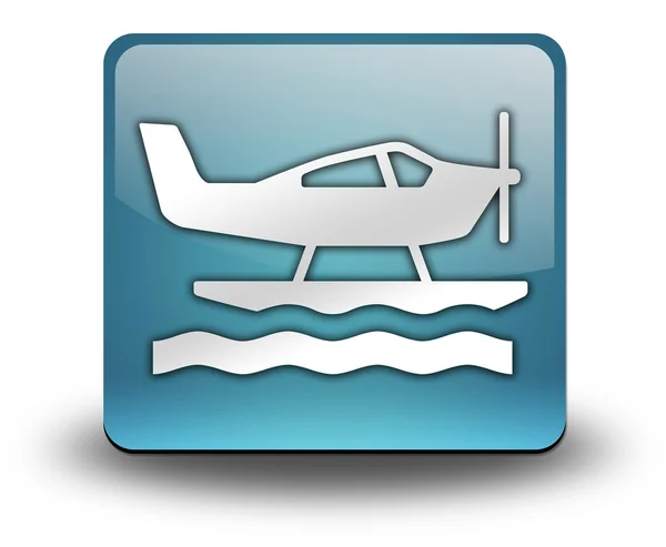 Icon, Button, Pictogram Seaplane — Stock Photo, Image