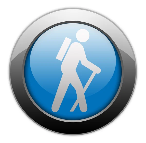 Icon, Button, Pictogram Hiking — Stock Photo, Image