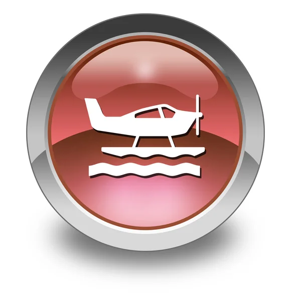 Icon, Button, Pictogram Seaplane — Stock Photo, Image