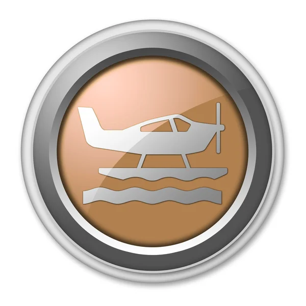 Icon, Button, Pictogram Seaplane — Stock Photo, Image