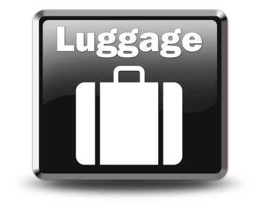 simge, düğme, piktogram Bagaj
