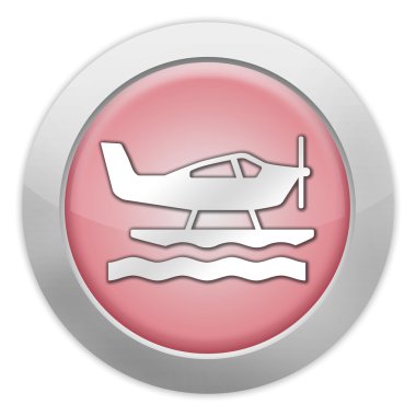 Simge, düğme, piktogram deniz uçağı