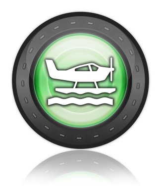 Simge, düğme, piktogram deniz uçağı