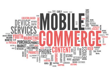 Kelime bulutu mobil ticaret
