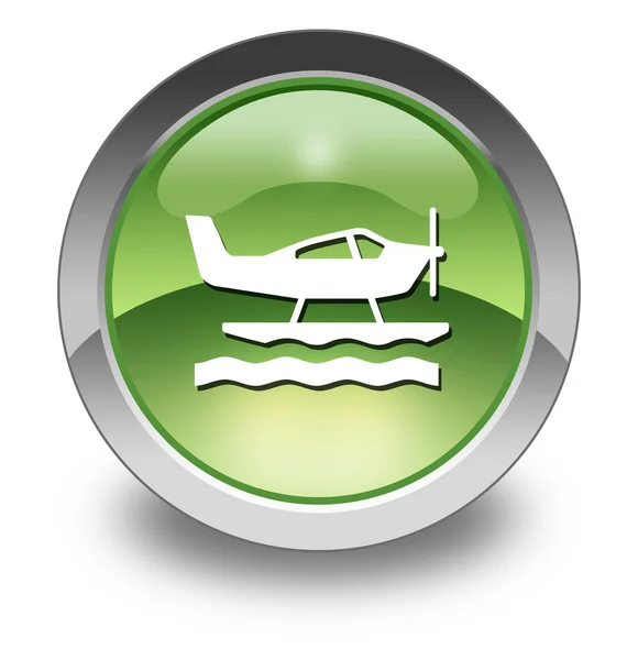 Icon, Button, Pictogram Seaplane — Stock Photo, Image