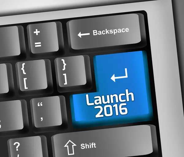 Tastatur Illustration Launch 2016 — Stockfoto