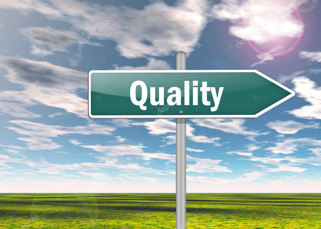 Signpost Quality Stock Photo by ©mindscanner 53986487