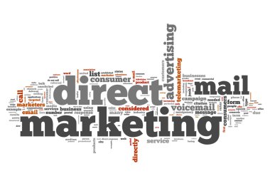 Word Cloud Direct Marketing clipart