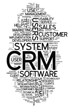 Kelime bulutu Crm - müşteri ilişkileri yönetimi