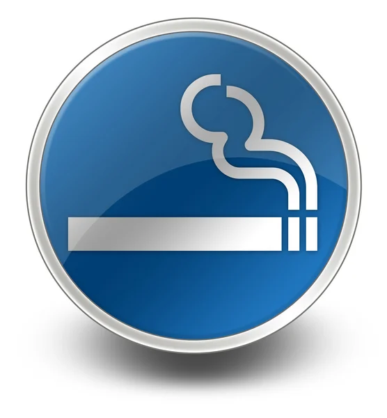 Zona de fumadores Icono, Botón, Pictograma — Foto de Stock