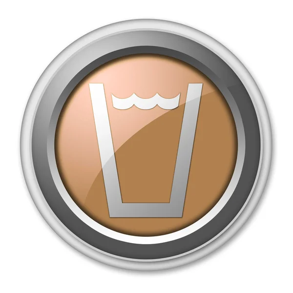Икона, Кнопка, Пиктограмма Питьевая вода — стоковое фото