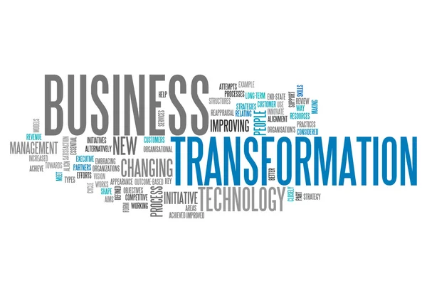 Word Cloud Business Transformação — Fotografia de Stock