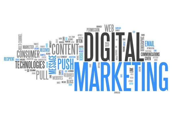 Word Cloud Digital Marketing — Stock Photo, Image