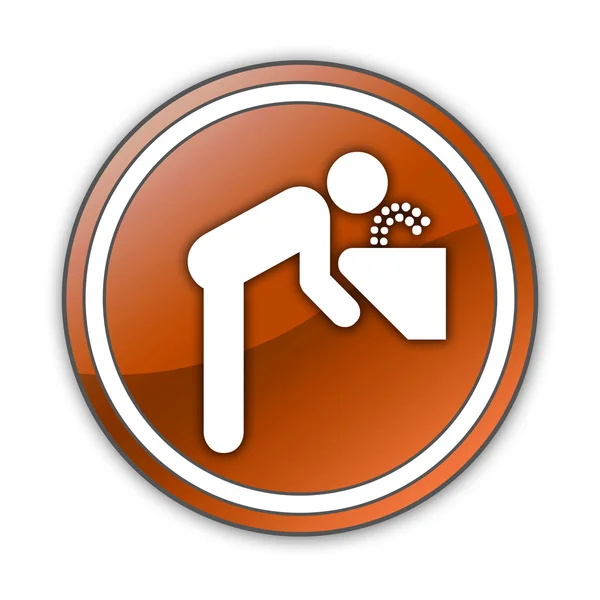 Icon, Button, Pictogram Drinking Water — Stock Photo, Image