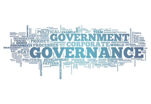 Wort Cloud Governance — Stockfoto