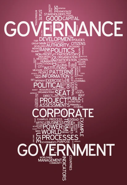 Word Cloud Governance — Stock Photo, Image