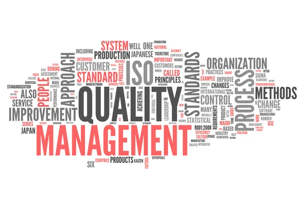 Slovo Cloud Quality Management — Stock fotografie