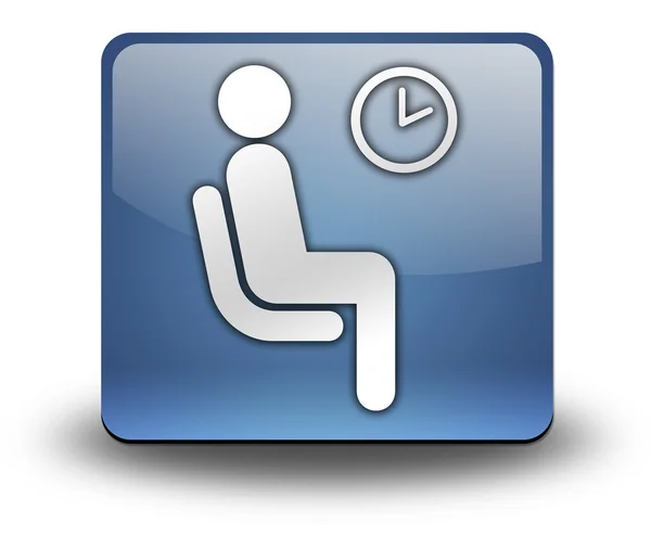 Icon, Button, Pictogram Waiting Room — Stock Photo, Image