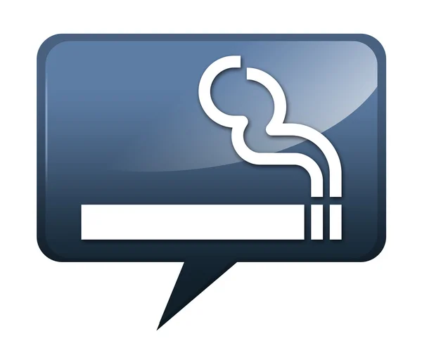Area fumatori icona, pulsante, pittogramma — Foto Stock