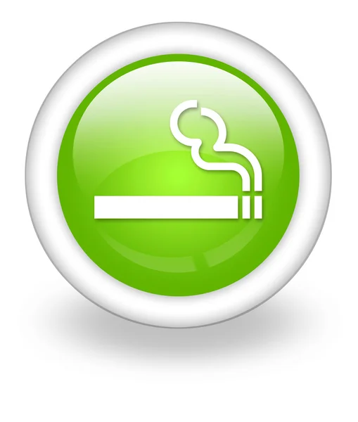 Εικονίδιο, κουμπί, περιοχή κάπνισμα εικονόγραμμα — Φωτογραφία Αρχείου