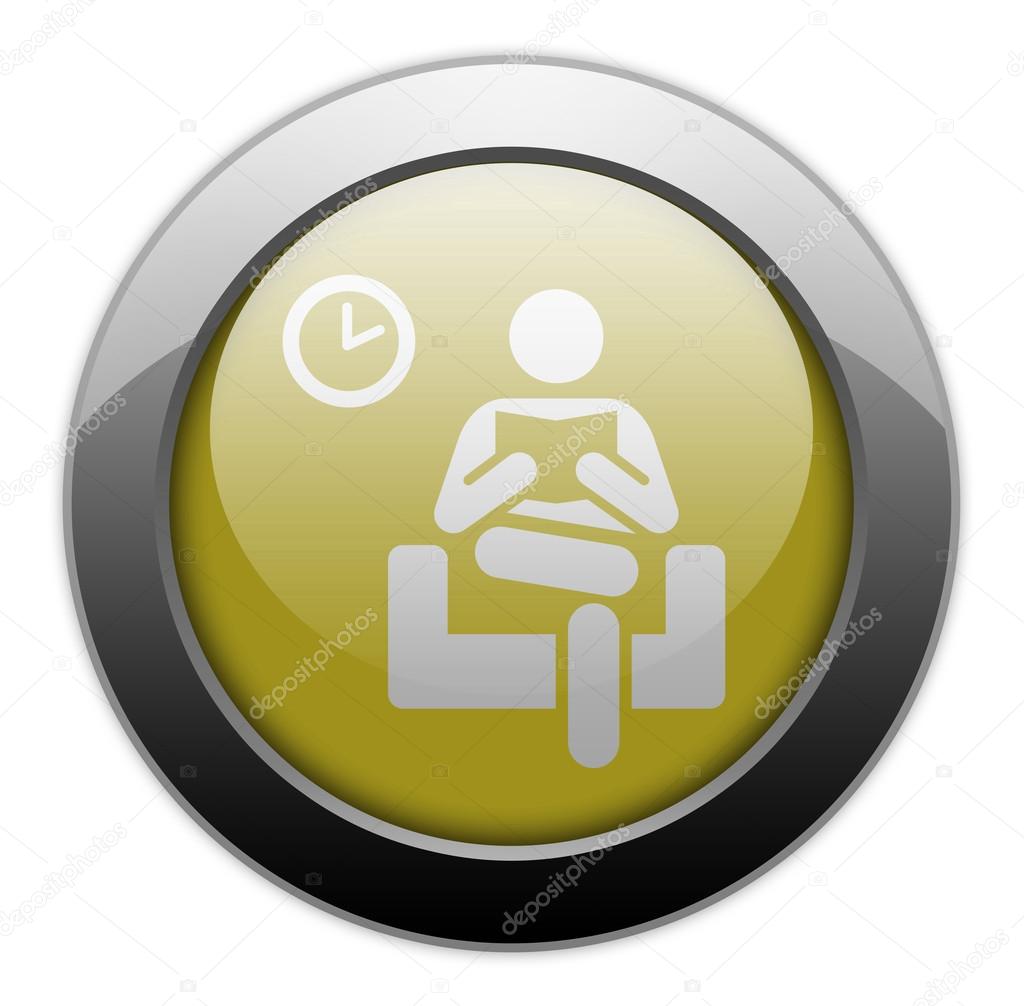 Icon, Button, Pictogram Waiting Room