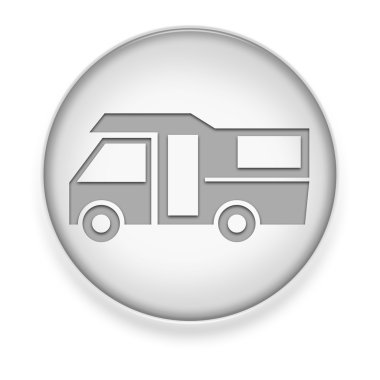 Simge, düğme, piktogram kamyonet ve karavan