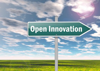 Signpost Open Innovation clipart