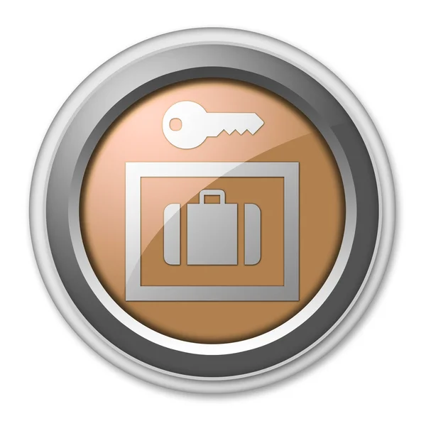 Ikon, gomb, piktogram kulcsra zárható szekrény — Stock Fotó