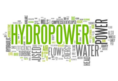 Kelime bulutu hidroelektrik