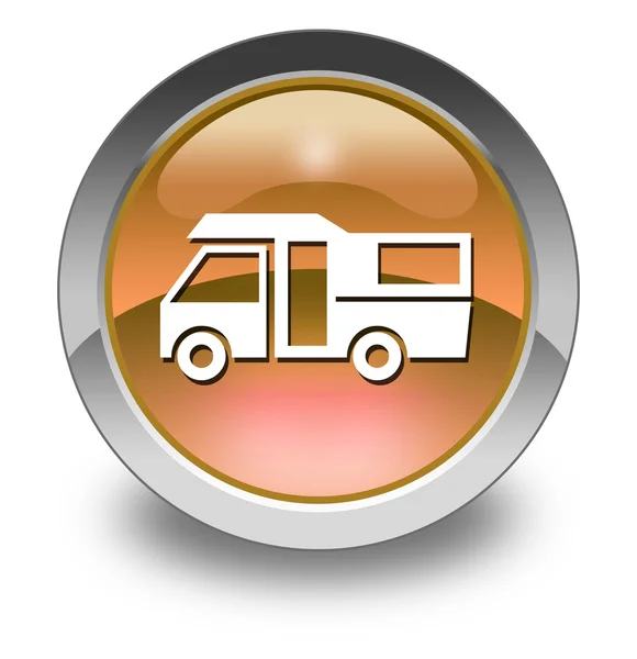 Icon, Button, Pictogram Motorhome — Stock Photo, Image